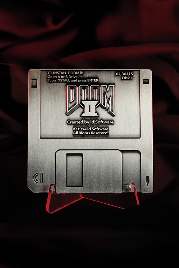 DOOM 2 Commemorative Floppy Disk (Antique Silver Edition) - Image 3