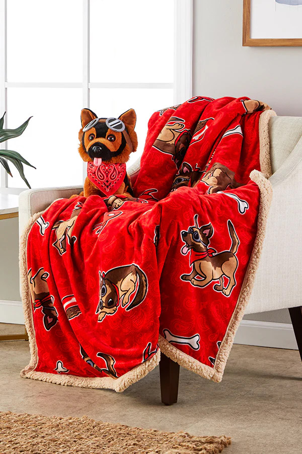 Fallout Dogmeat Toss Throw Blanket - Image 3