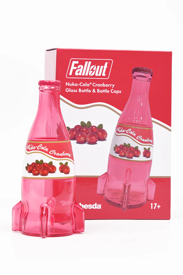 Fallout Nuka-Cola Cranberry Glass Bottle & Caps - Image 11