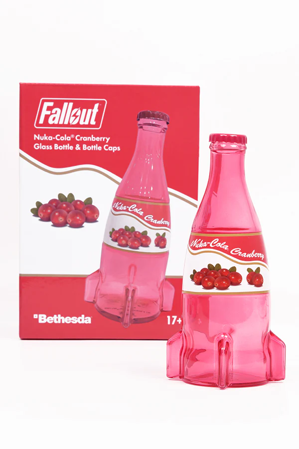 Fallout Nuka-Cola Cranberry Glass Bottle & Caps - Image 12