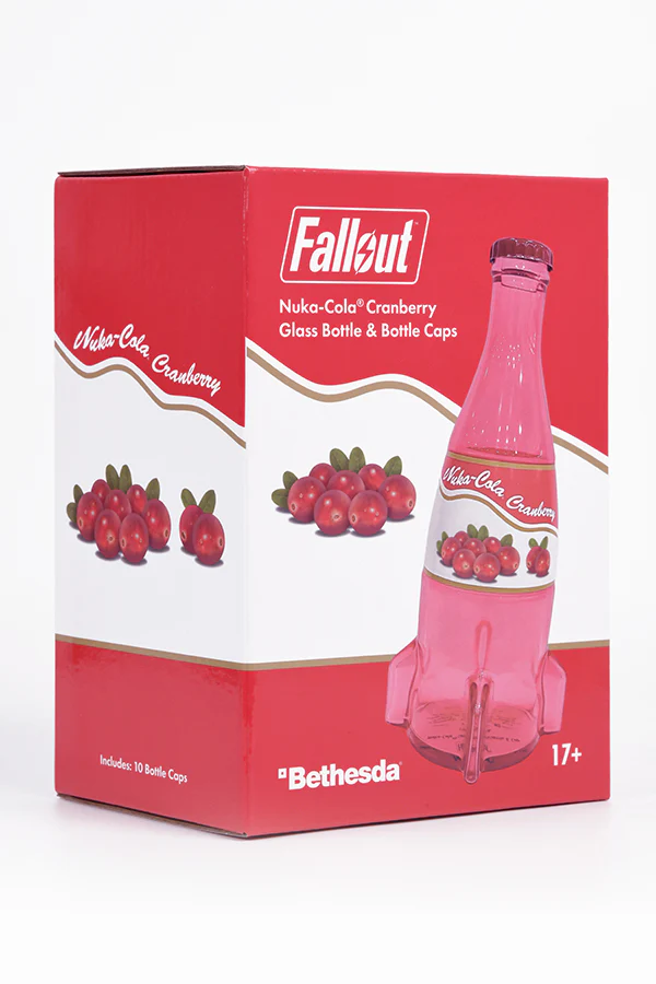 Fallout Nuka-Cola Cranberry Glass Bottle & Caps - Image 13