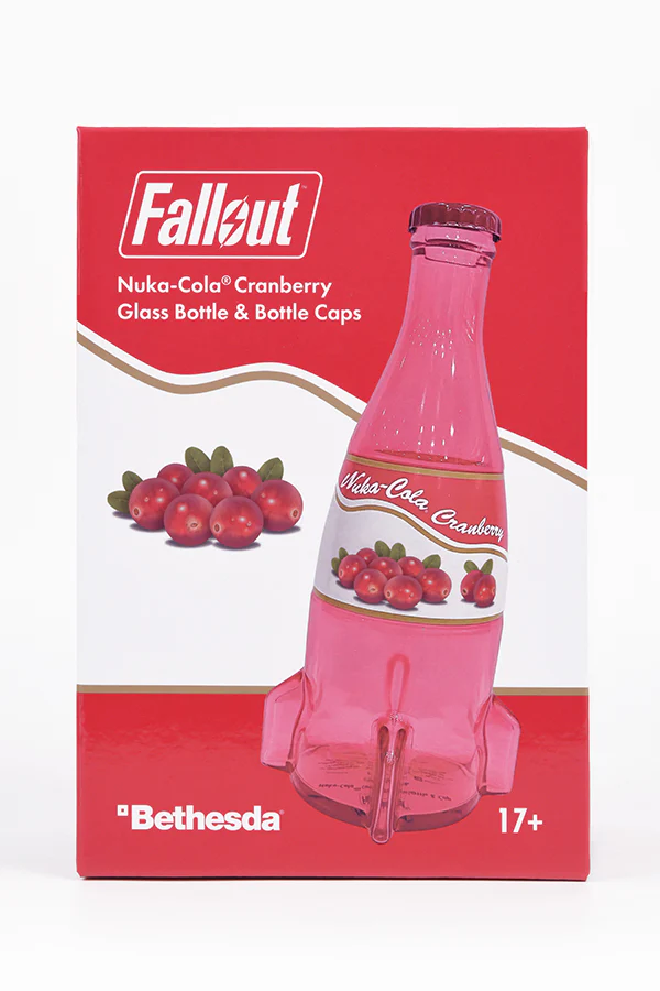Fallout Nuka-Cola Cranberry Glass Bottle & Caps - Image 14