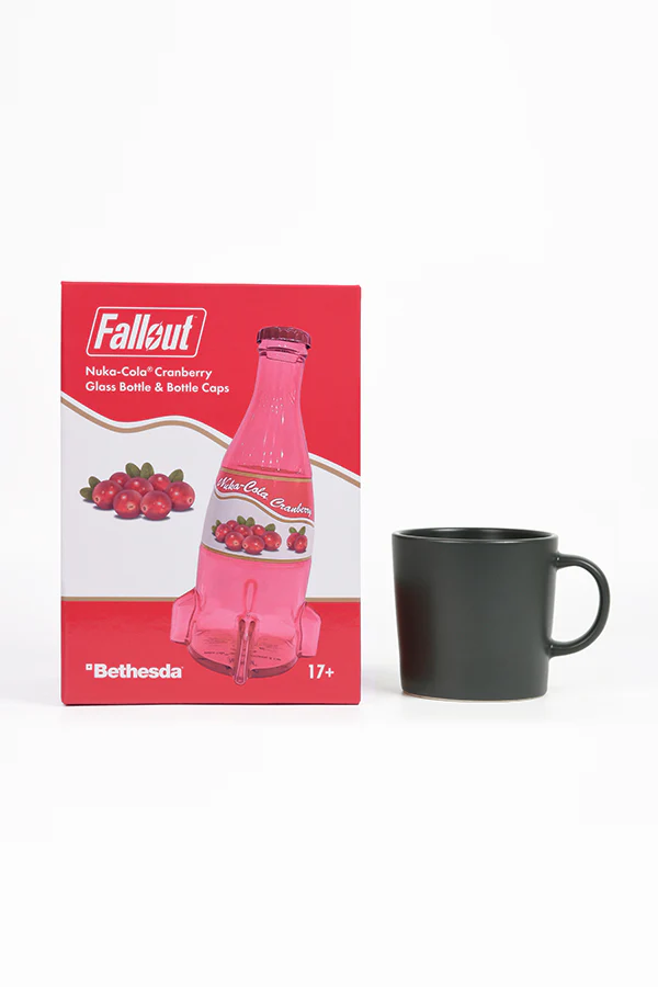 Fallout Nuka-Cola Cranberry Glass Bottle & Caps - Image 15
