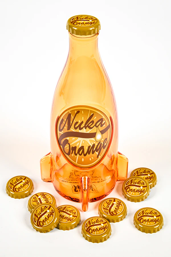 Fallout Nuka-Cola Orange Glass Bottle & Caps - Image 6
