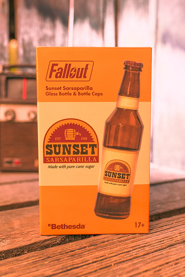 Fallout Sunset Sarsaparilla Glass Bottle & Bottle Caps - Image 11