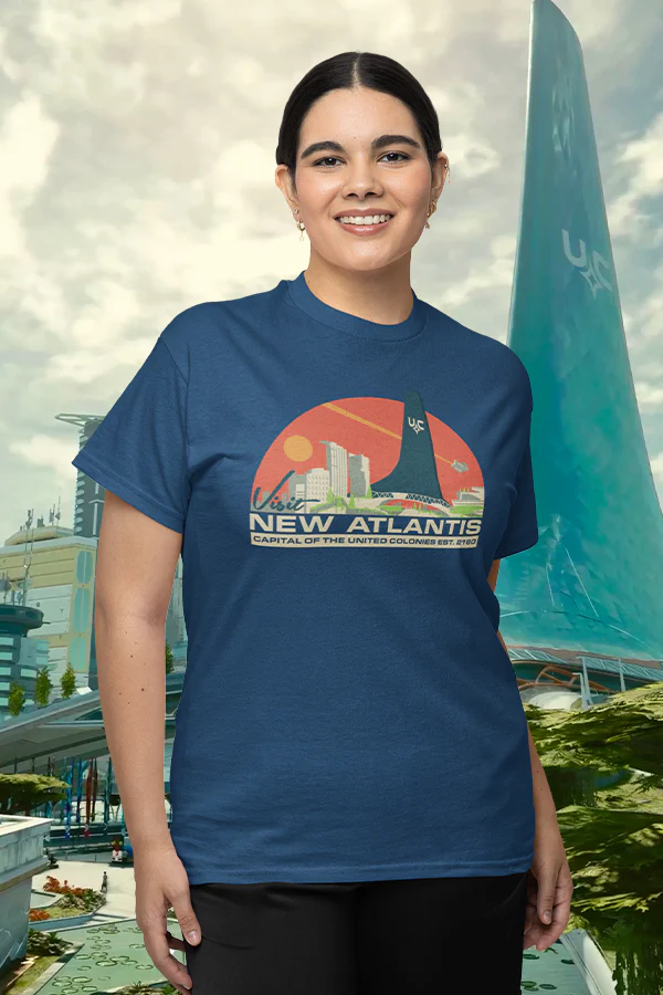 Starfield Visit New Atlantis Tee - Image 3